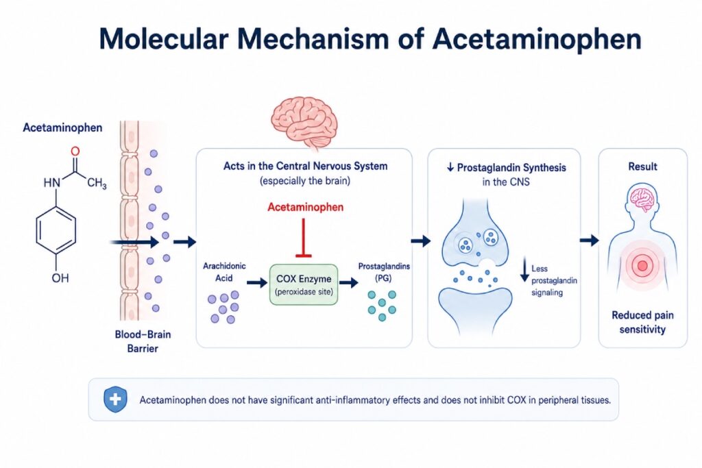 acetaminophen for analgesia
